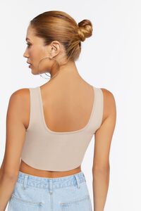 SAND Lace-Up Bustier Crop Top, image 3