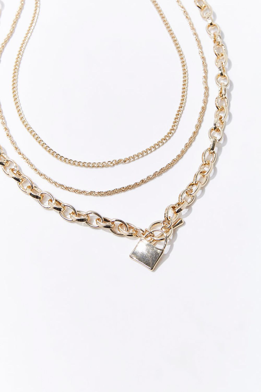 GOLD Upcycled Lock Necklace Set, image 1