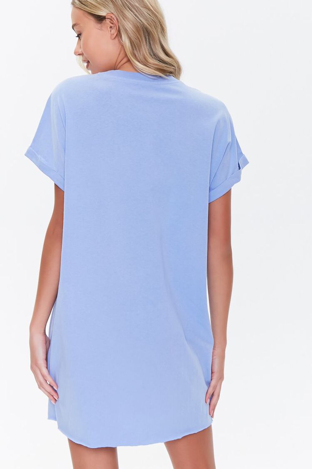 BLUE Cuffed T-Shirt Dress, image 3