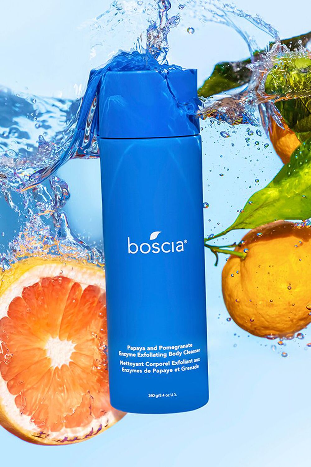 BLUE boscia Papaya and Pomegranate Enzyme Exfoliating Body Cleanser, image 1