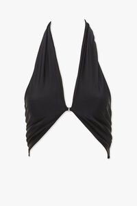BLACK Versatile Halter Bikini Top, image 3