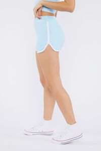 BLUE/WHITE Seamless Dolphin Ringer Shorts, image 3