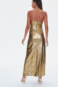 GOLD Metallic Maxi Dress, image 3
