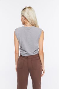 HEATHER GREY Knotted Muscle Tee, image 3