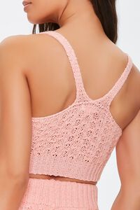 BLUSH Cable Knit Lounge Crop Top, image 3