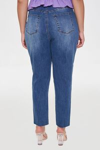 DARK DENIM Plus Size Signature High-Rise Mom Jeans, image 4