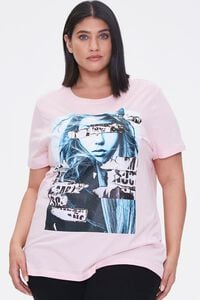 PINK/MULTI Plus Size Woman Graphic Tee, image 1