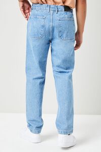 DENIM WASHED Faded Wide-Leg Jeans, image 4