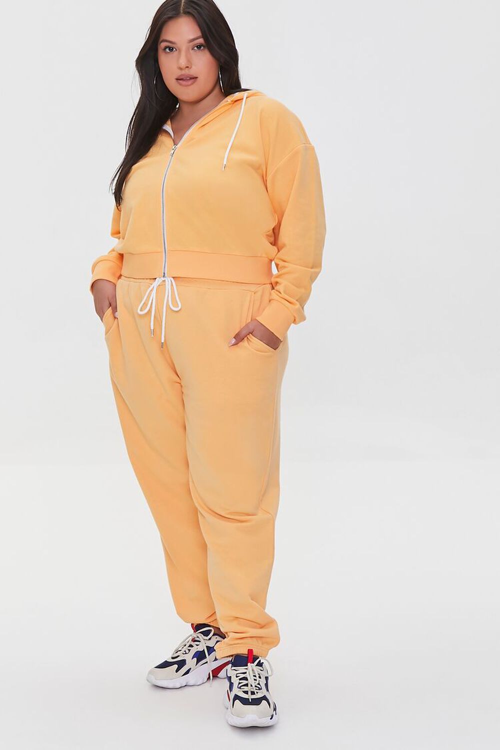 CANTALOUPE Plus Size French Terry Joggers, image 1