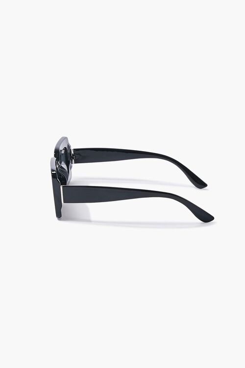 BLACK/BLACK Tortoiseshell Square Sunglasses, image 3