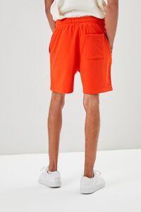 RED French Terry Drawstring Shorts, image 4