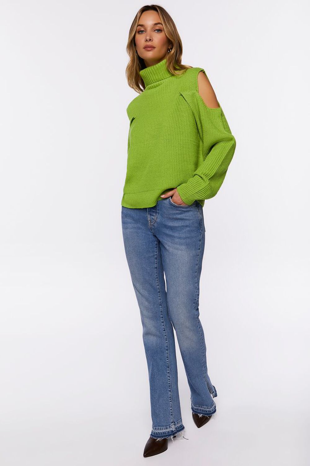 Shoulder Detail Turtleneck Sweater - Ready-to-Wear