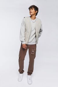 TAUPE Quilted Zip-Up Vest, image 5
