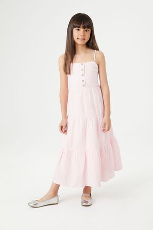 Alayah Long Sleeve Button Down Tiered Maxi Dress – Girls Will Be Girls