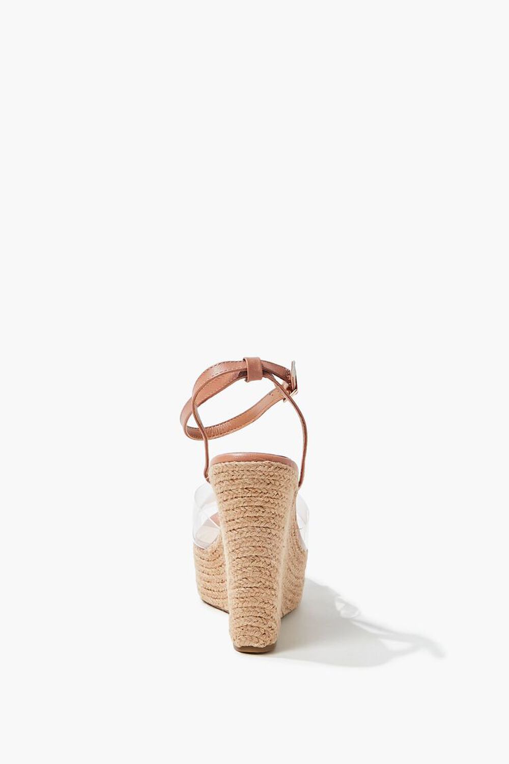 CLEAR Clear-Strap Espadrille Wedges, image 2