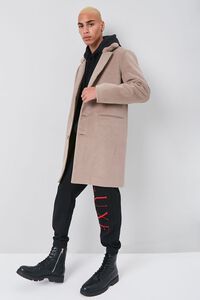 DEEP TAUPE Longline Button-Front Coat, image 4