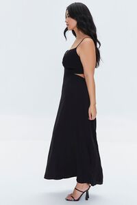 BLACK Plus Size Cutout Maxi Dress, image 2