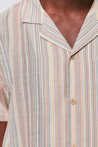 TAUPE/MULTI Classic Fit Striped Print Shirt, image 5