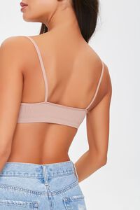 TAUPE Seamless Ribbed Bralette, image 3