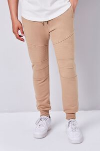 TAUPE French Terry Moto Joggers, image 2