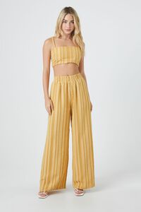 GOLDENROD Striped Cropped Cami, image 4