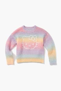 PURPLE/MULTI Girls Hello Kitty Rainbow Sweater (Kids), image 1