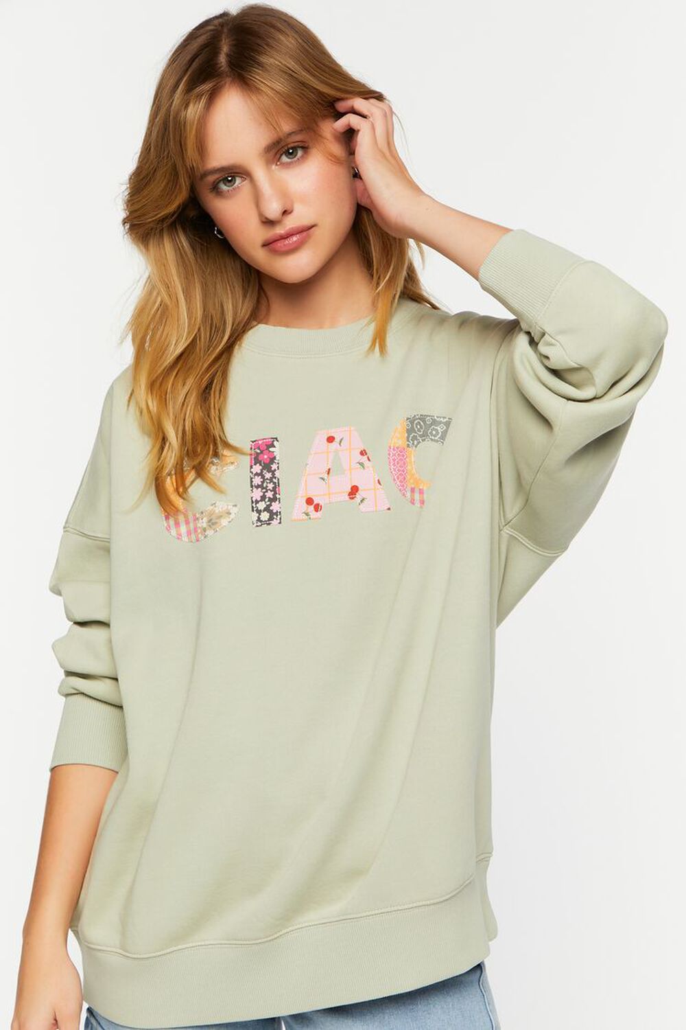 SAGE/MULTI Reworked Ciao Graphic Pullover, image 1