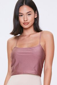 ROSE Crisscross Cropped Cami, image 1