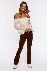 VANILLA Dotted Chiffon Off-the-Shoulder Top, image 4