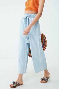 Chambray Ankle Pants, image 1