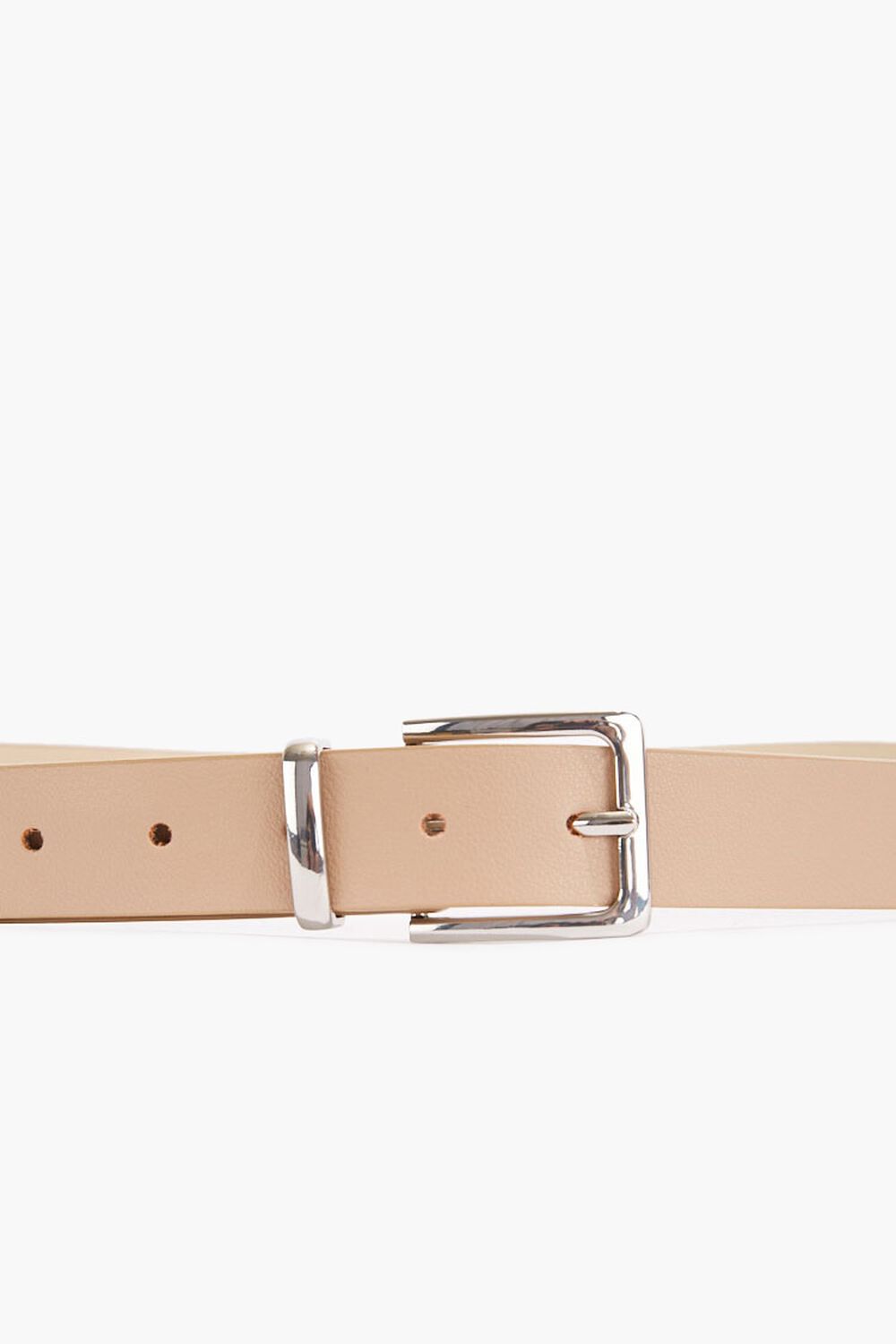 Faux Leather Square-Buckle Belt, image 3
