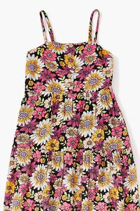 BLACK/MULTI Girls Floral Cami Dress (Kids), image 3