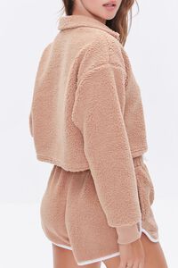 TAUPE Faux Shearling Pullover, image 3
