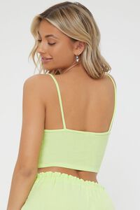 PISTACHIO Ribbed Cropped Lounge Cami, image 3
