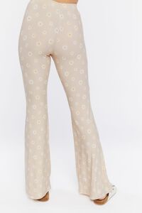 WALNUT/MULTI Floral Print High-Rise Flare Pants, image 4