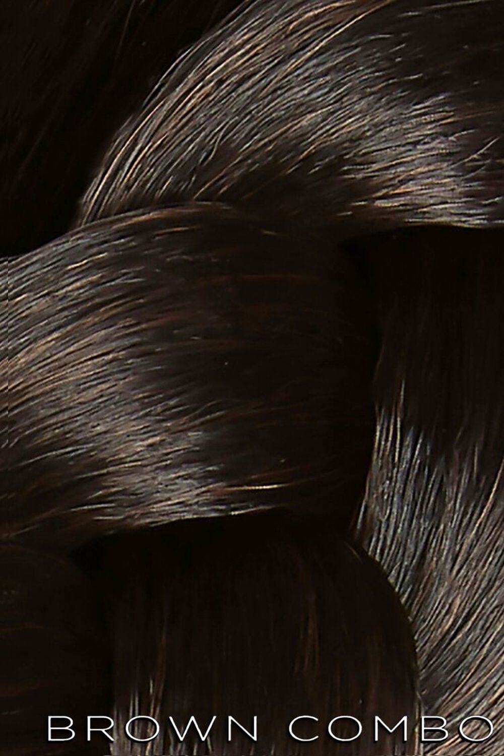 BROWN COMBO PRETTYPARTY The Poppy - Thick Braid On Band Hair Extension, image 3