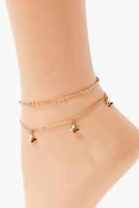 GOLD Upcycled Butterfly Charm Anklet Set, image 2