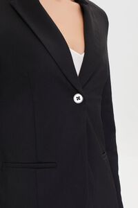 BLACK Notched Single-Breasted Blazer, image 5