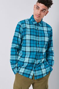 Classic Flannel Plaid Shirt, image 1