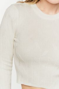 VANILLA Textured Cropped Sweater, image 5