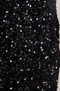 BLACK Sequin Midi Skirt, image 6