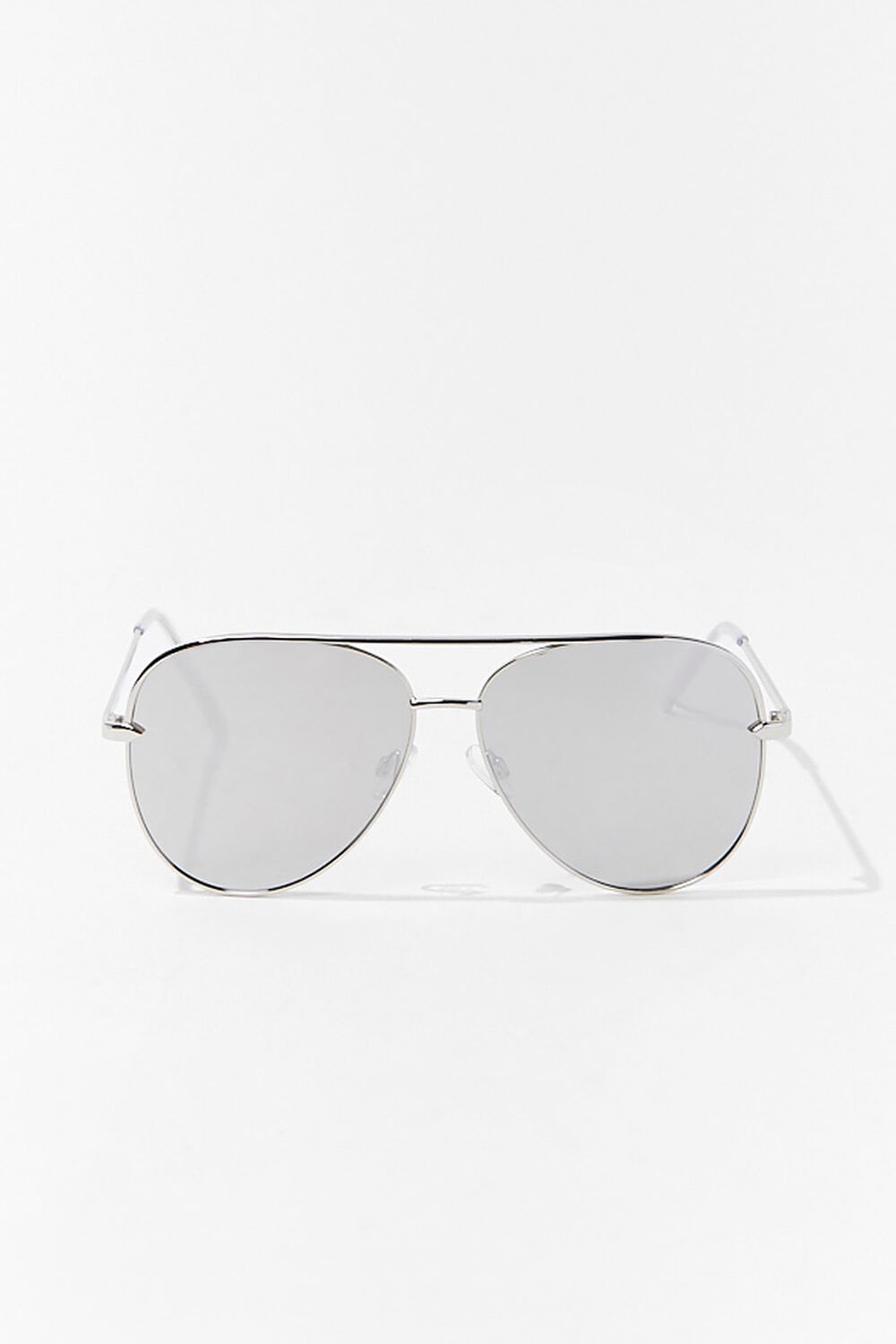 SILVER/SILVER Premium Aviator Sunglasses, image 1