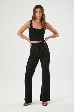Forever 21 Women's Ponte-Knit Flare Pants