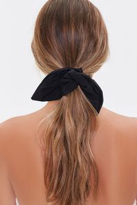 BLACK Bow Scrunchie, image 1