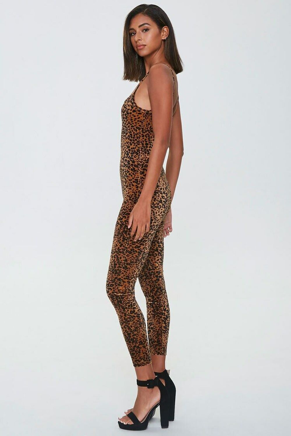 Leopard Print Cami Jumpsuit