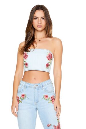 Floral Embroidered Top - After Glow – VRITTA