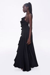 BLACK Ruffle-Trim Maxi Dress, image 2