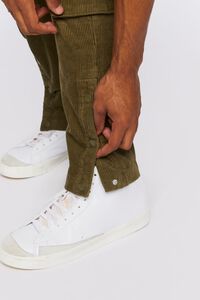 Corduroy Button-Hem Slim-Fit Pants, image 5