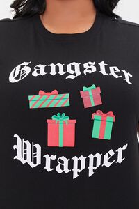 BLACK/MULTI Plus Size Gangster Wrapper Graphic Tee, image 5