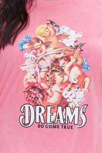 PINK/MULTI Plus Size Dreams Graphic Tee, image 5